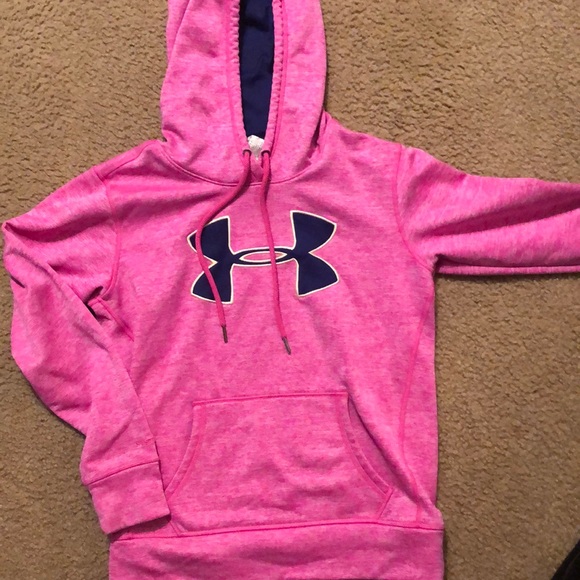Under Armour Hoodie, Adult XS, Pinkish - Picture 2 of 6